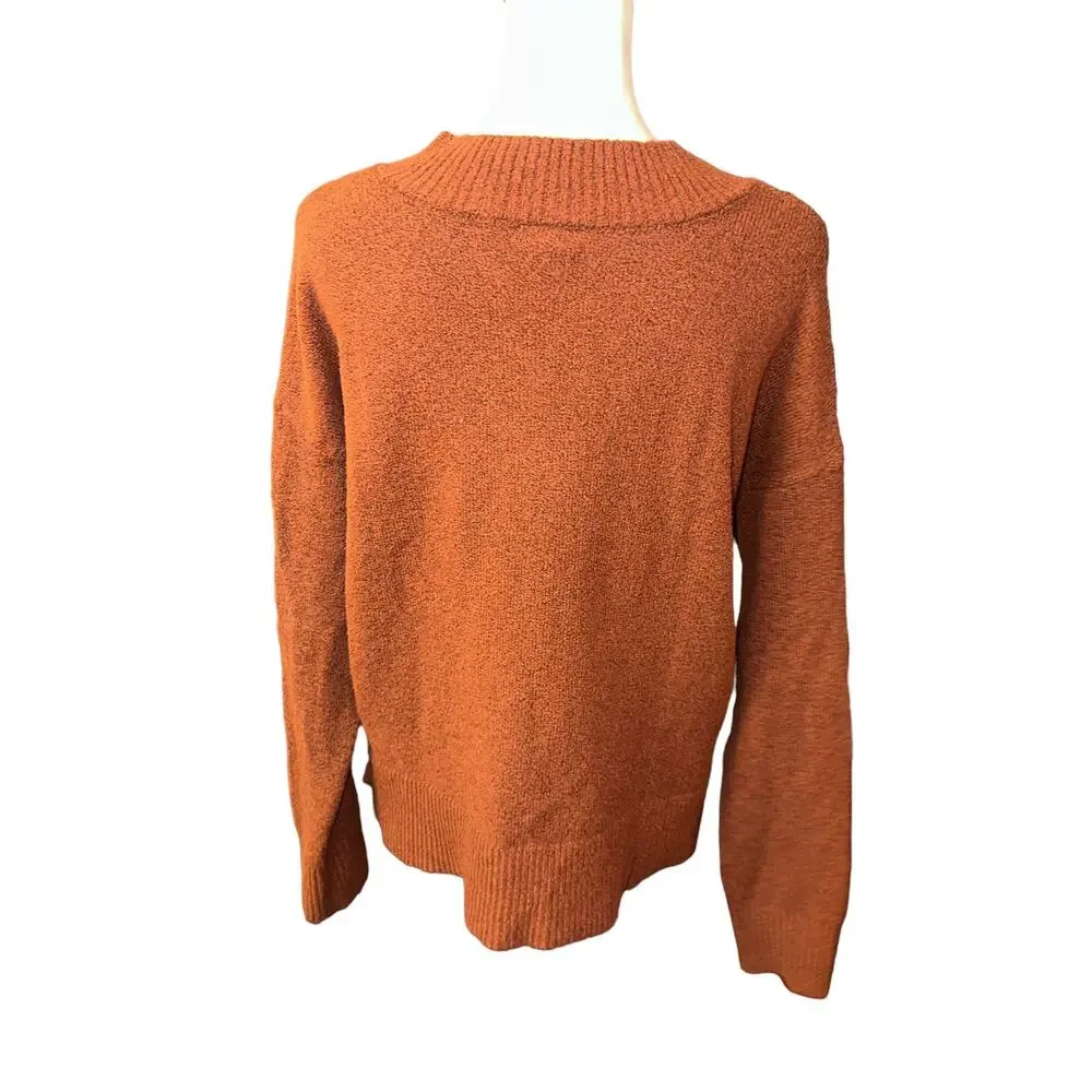 A.N.A Women's Sweater Size Large Orange Rust